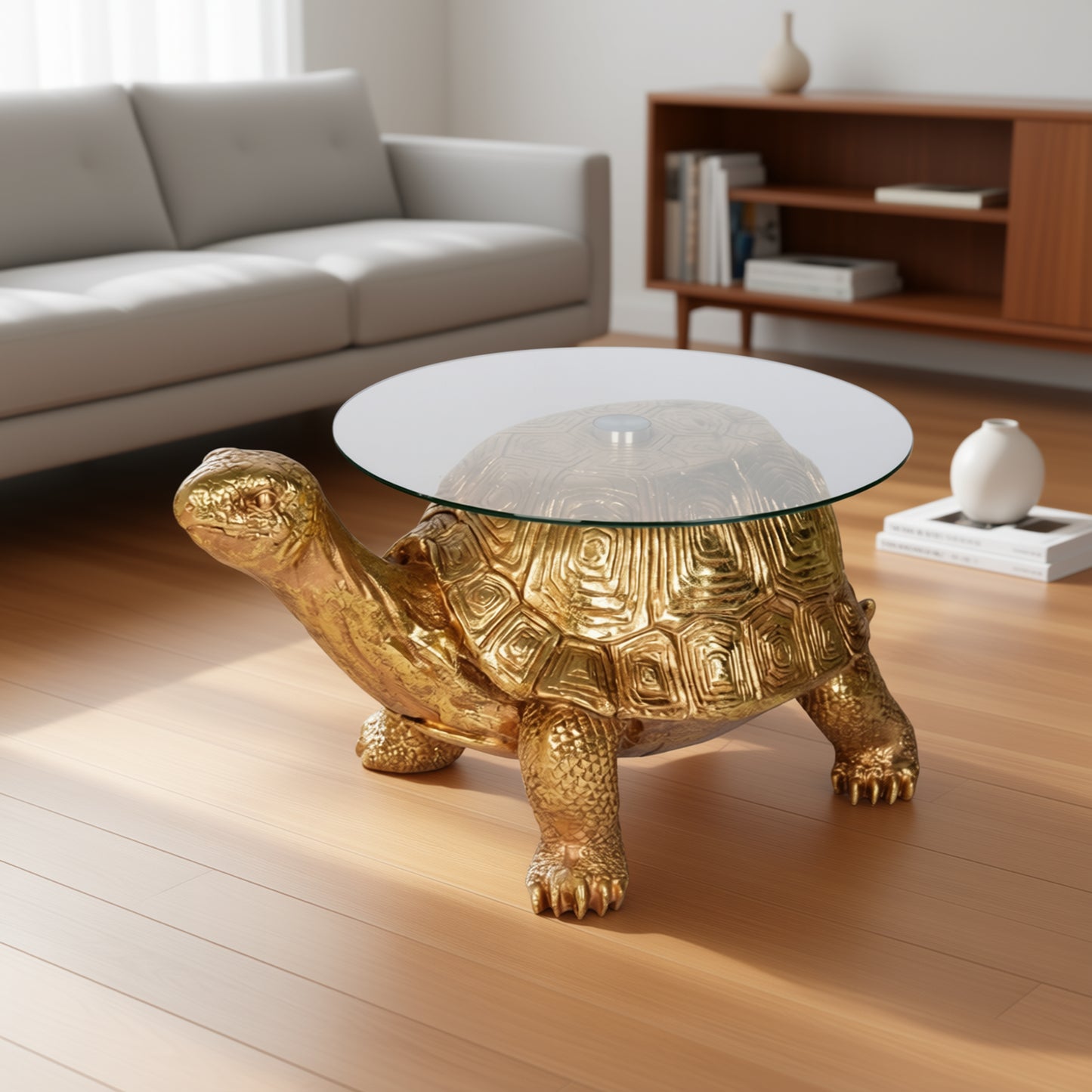 Gold Tortoise Side Table