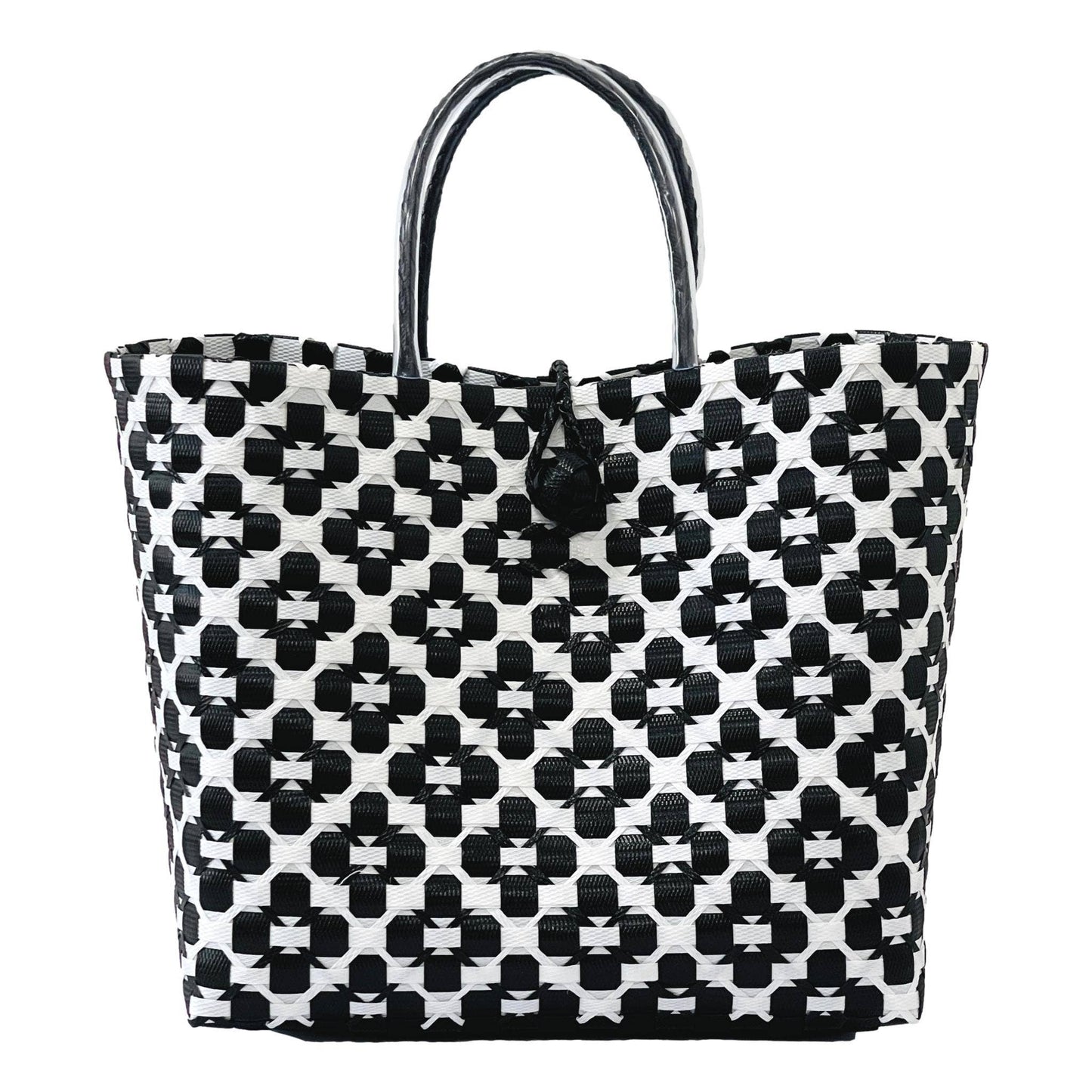 Daisy Large Recycled Plastic Woven Tote Bag