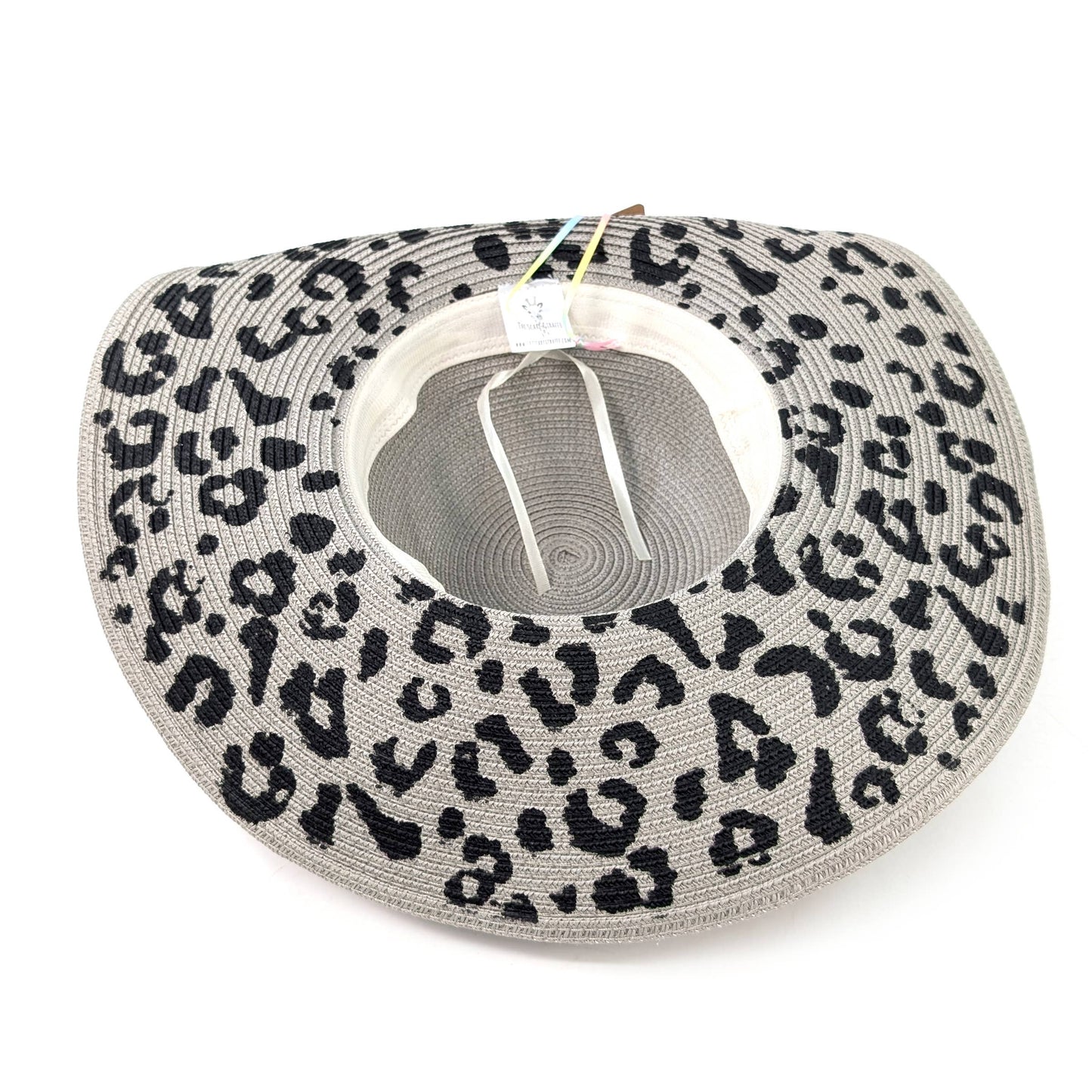 Foldable Animal Print Hat (57cm)- Grey