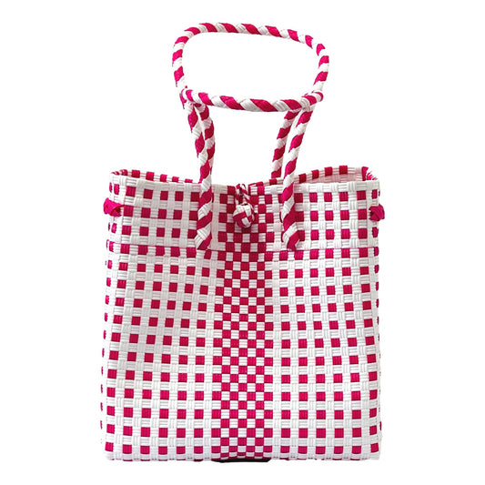 Nautical Large Recycled Plastic Woven Tote Bag