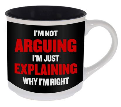 Novelty quote mugs