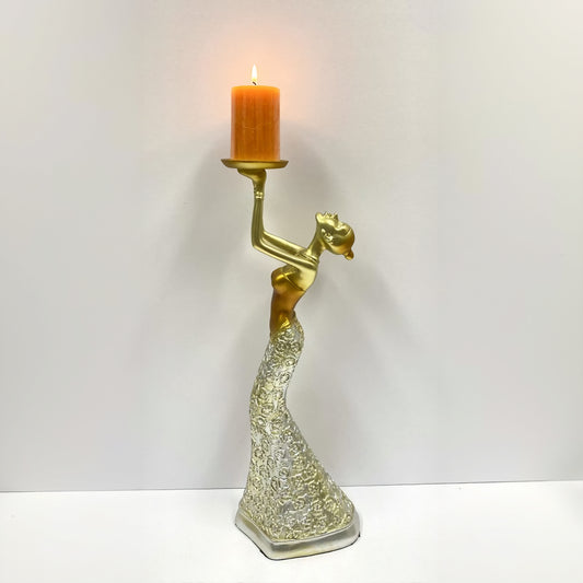 Resin Vintage Candle Holder