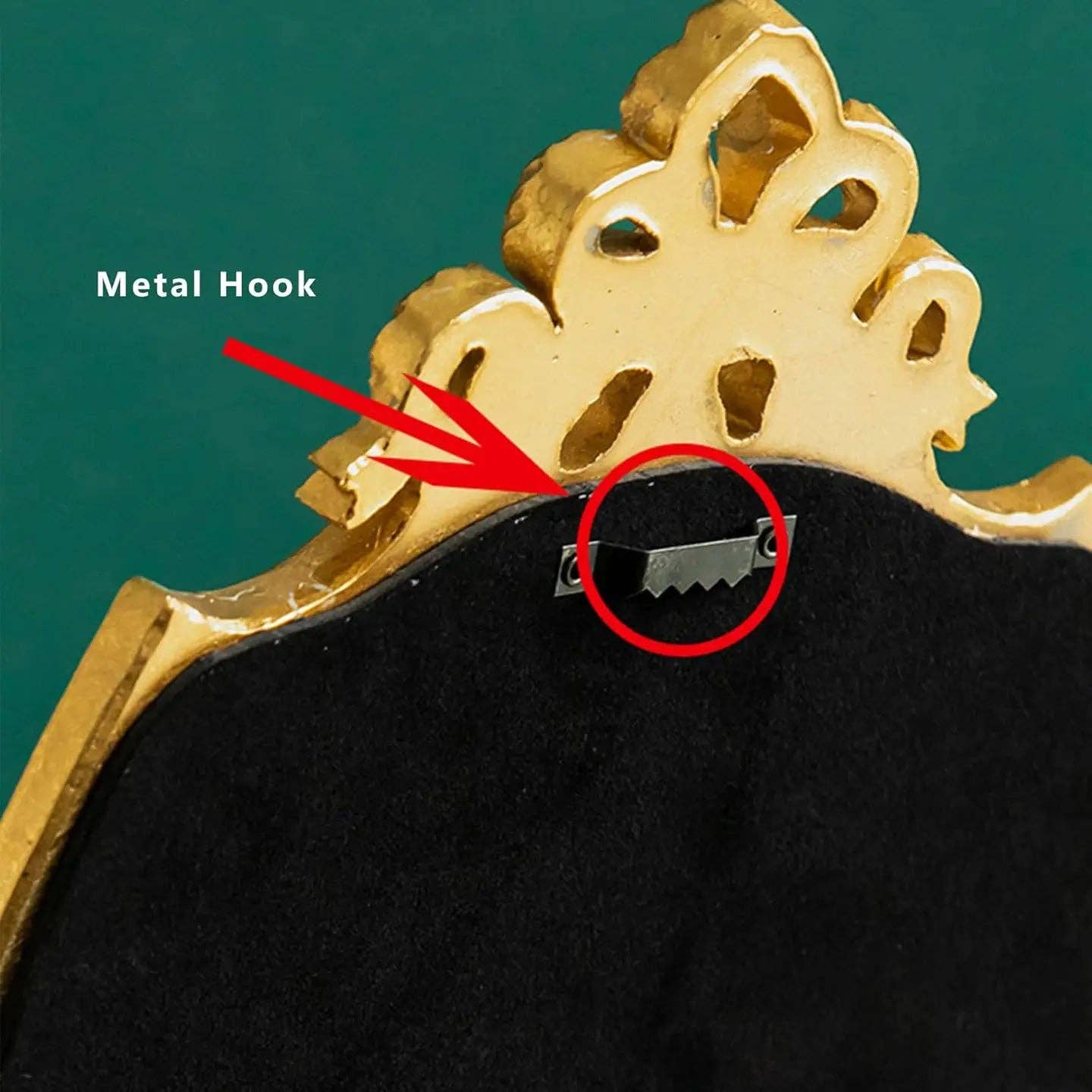 Vintage Style Gold Ornate Tabletop Mirror