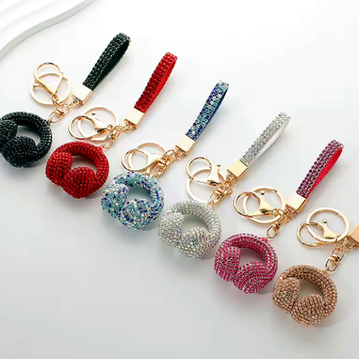 Sparkle & Sound Headphone Keyring & Bag Charm