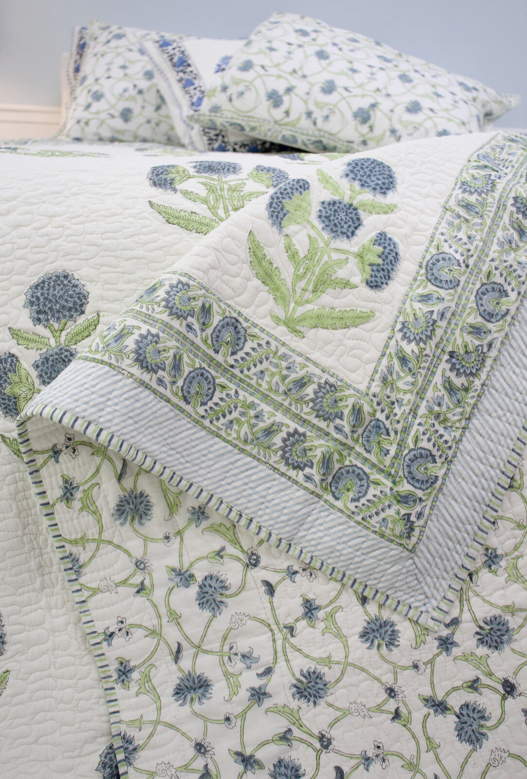 Block Print Bedspread Quilt Set