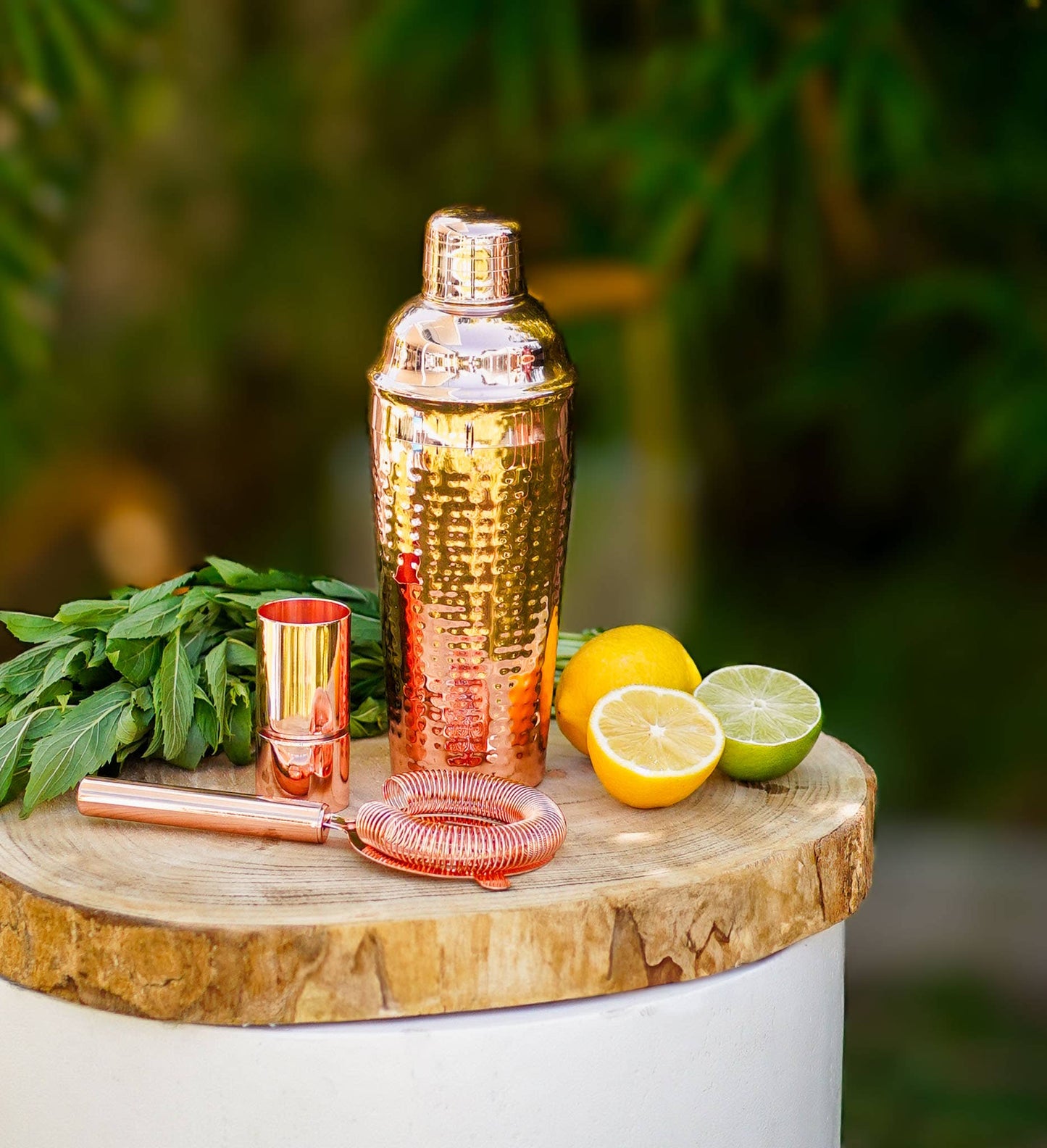 Hammered Copper Cocktail Shaker