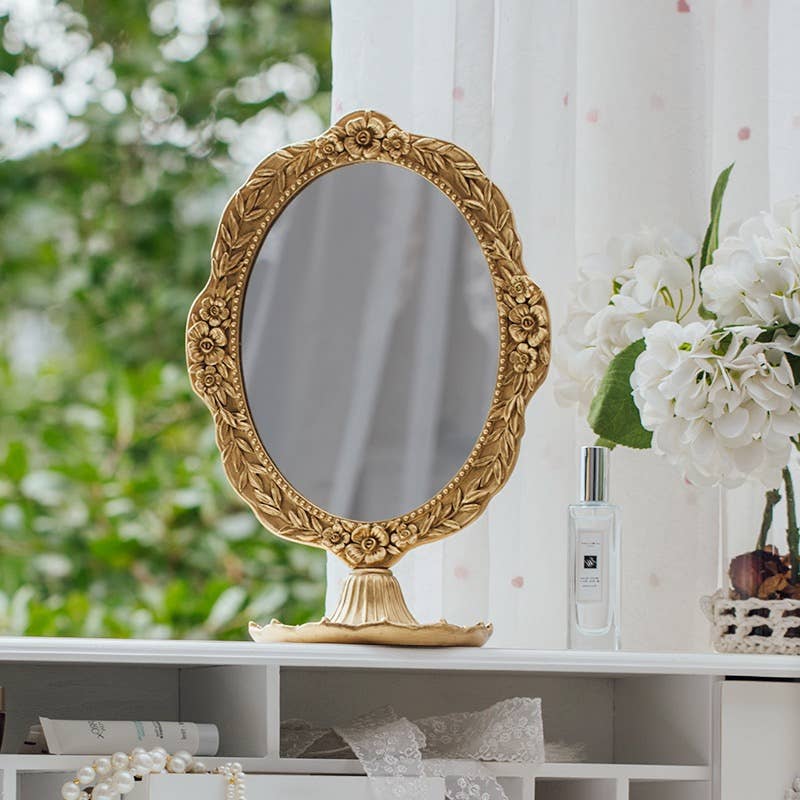 Vintage Inspired Tabletop Mirror