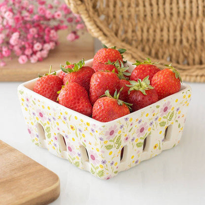 Daisy & Duck ceramic basket
