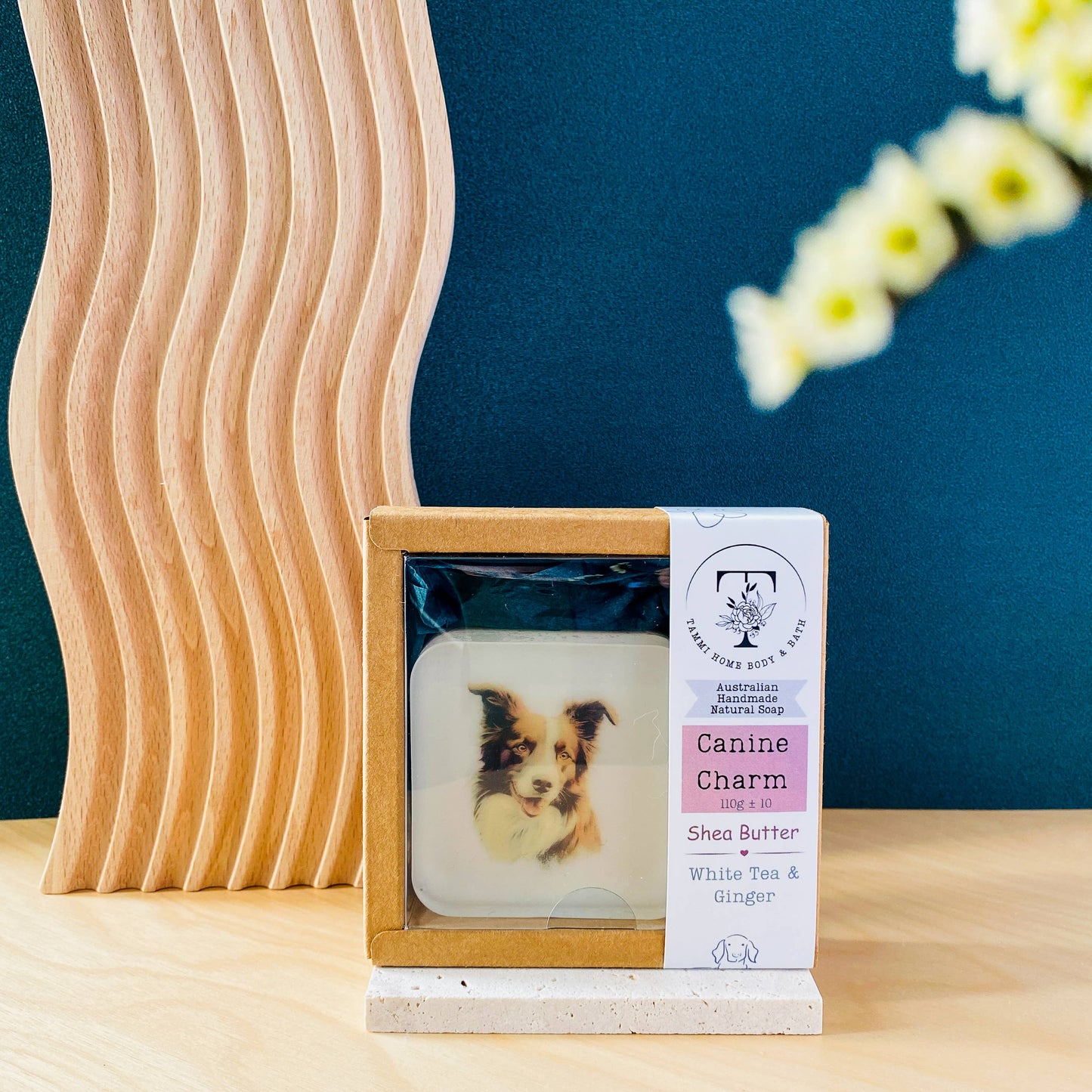 Handmade Artisan Soap | Border Collie (Brown) | Canine Charm