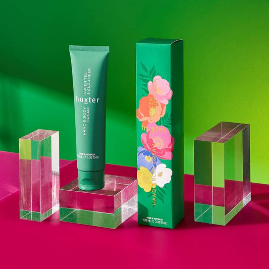 Huxter Green Tea & Cucumber Hand & Body Cream 100ml | Australian Made
