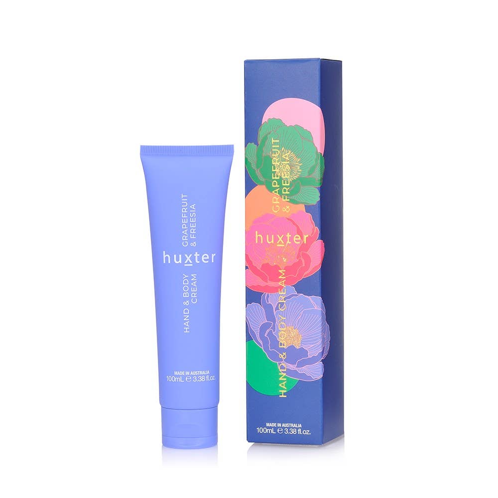 Huxter Grapefruit & Freesia Hand & Body Cream 100ml Gift Box | Australian Made