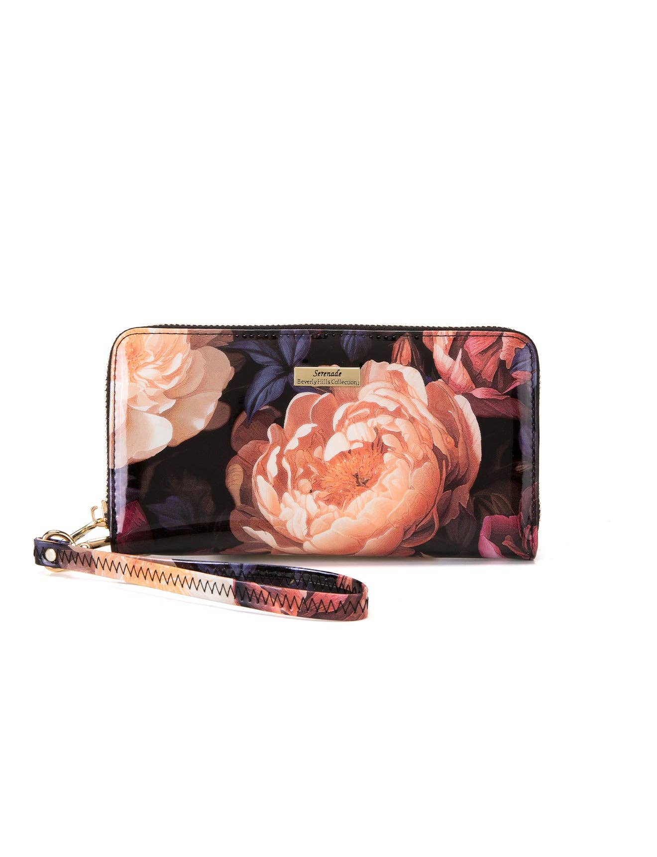 Serenade Harriet Patent Leather Zip Around Wallet – RFID Protected
