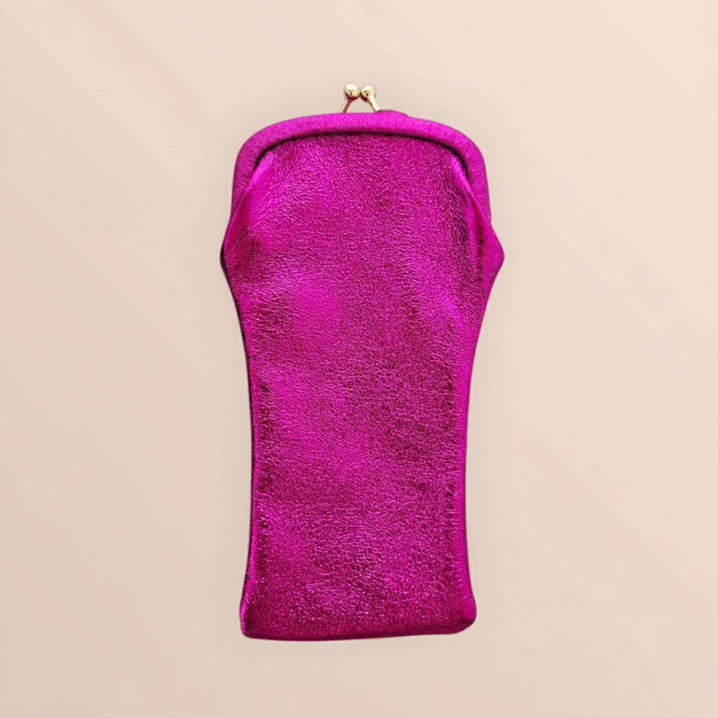 Leather glasses case - Kisslock