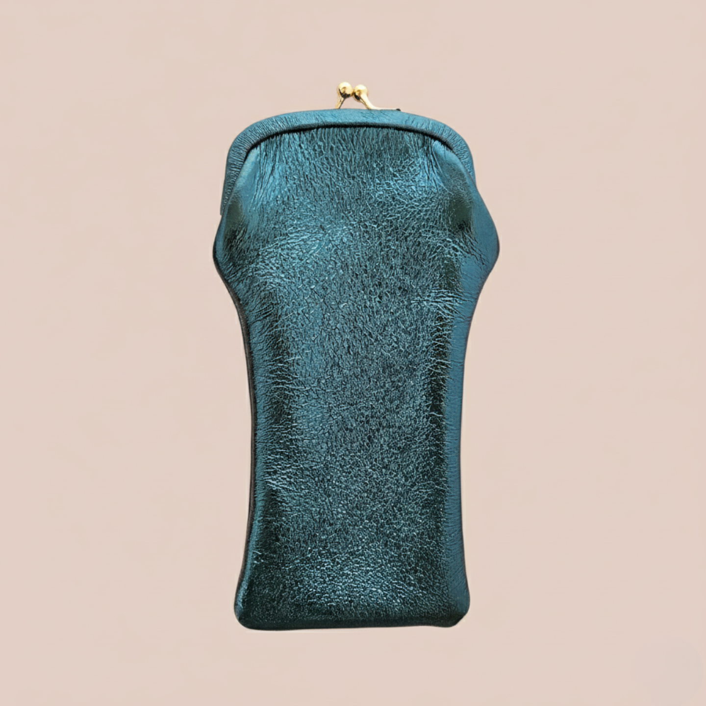 Leather glasses case - Kisslock