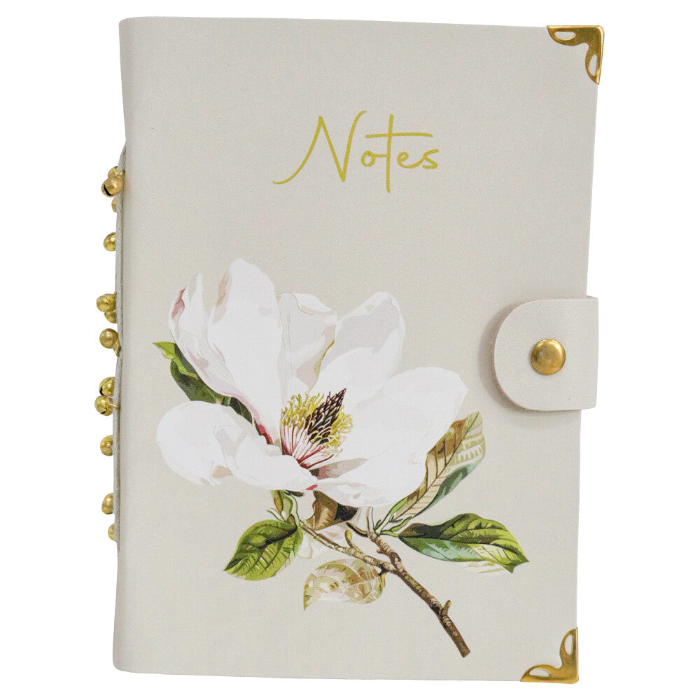 Leather Magnolia Notebook