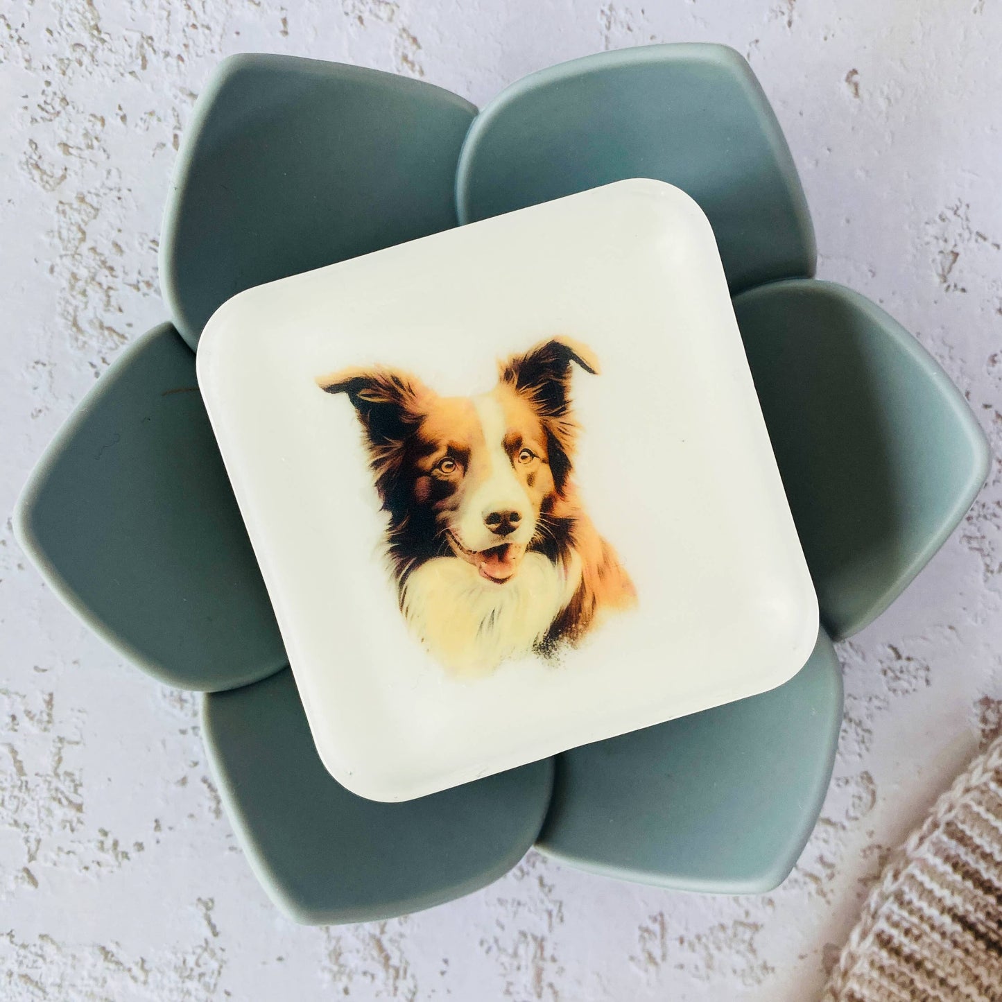 Handmade Artisan Soap | Border Collie (Brown) | Canine Charm
