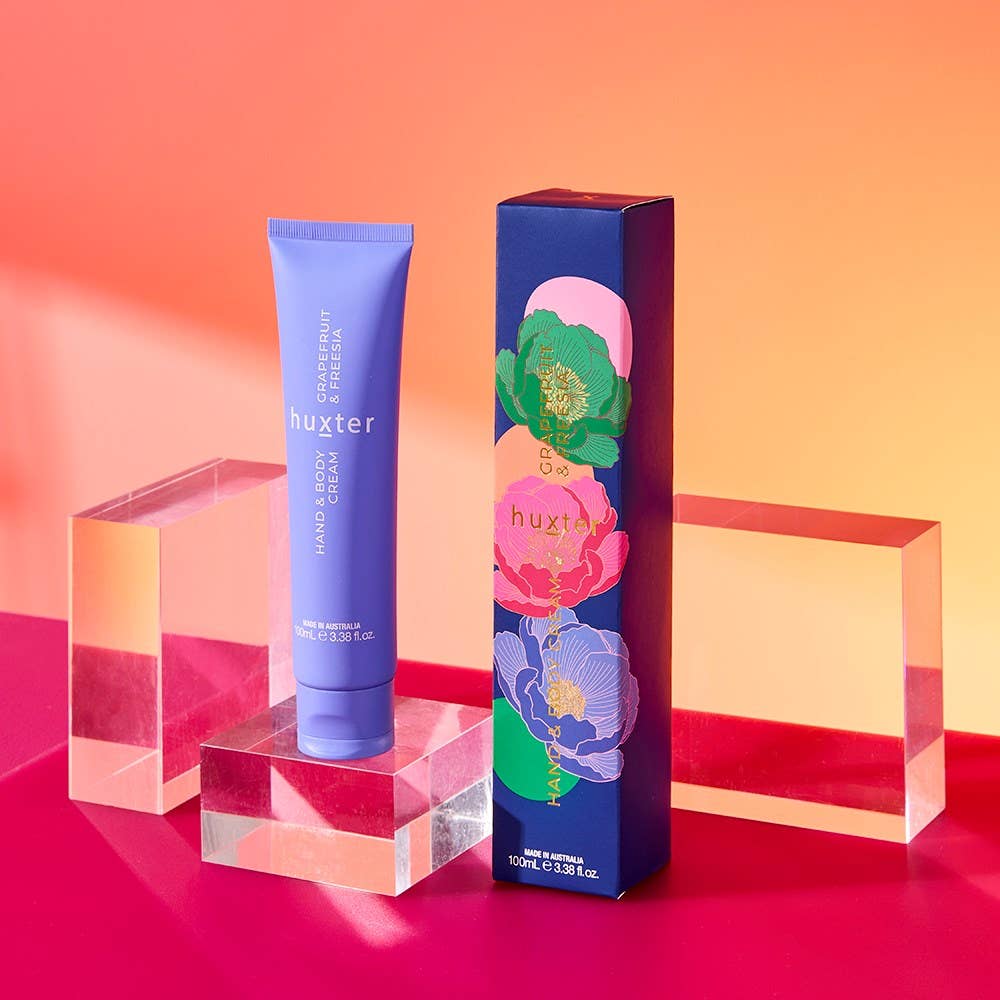 Huxter Grapefruit & Freesia Hand & Body Cream 100ml Gift Box | Australian Made