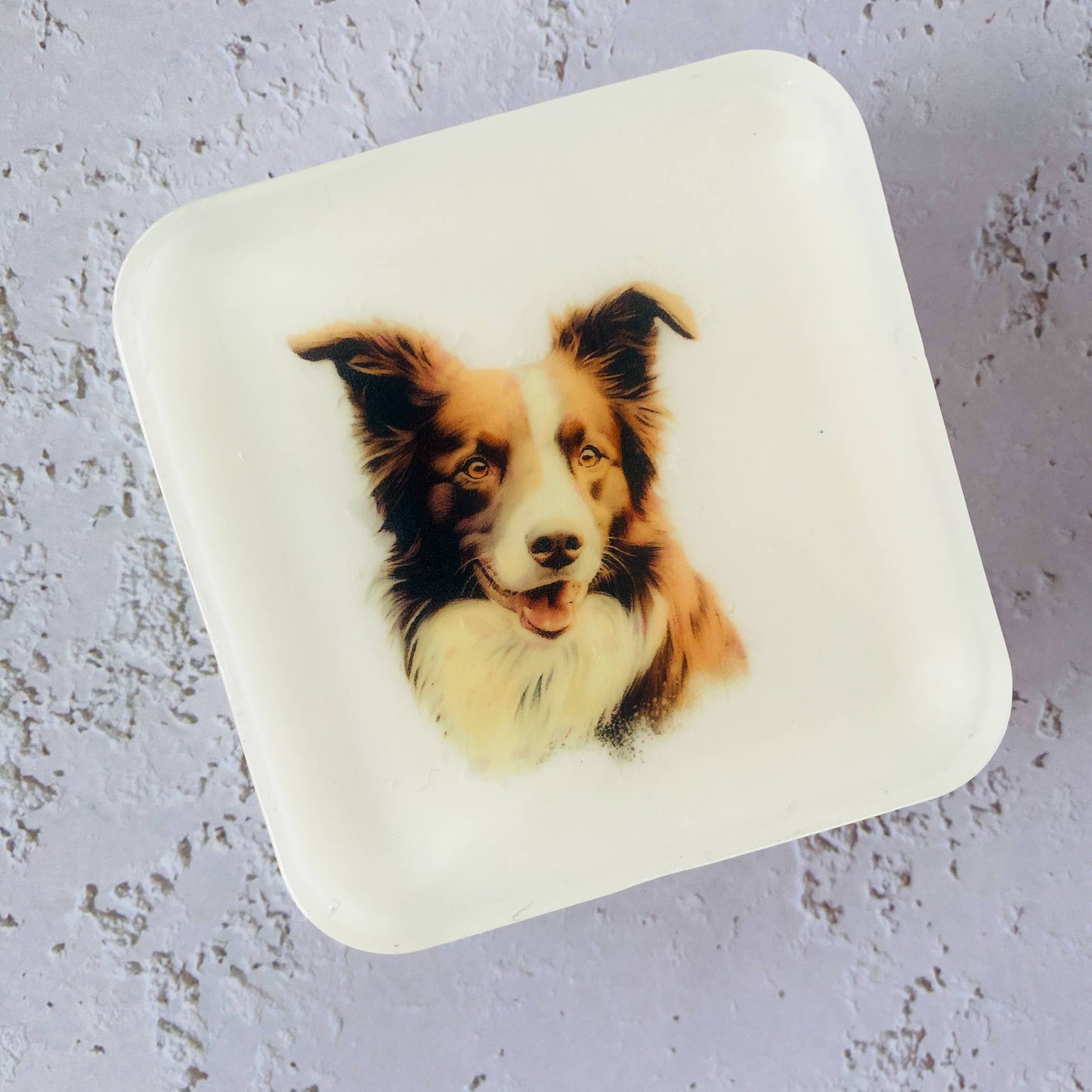 Handmade Artisan Soap | Border Collie (Brown) | Canine Charm