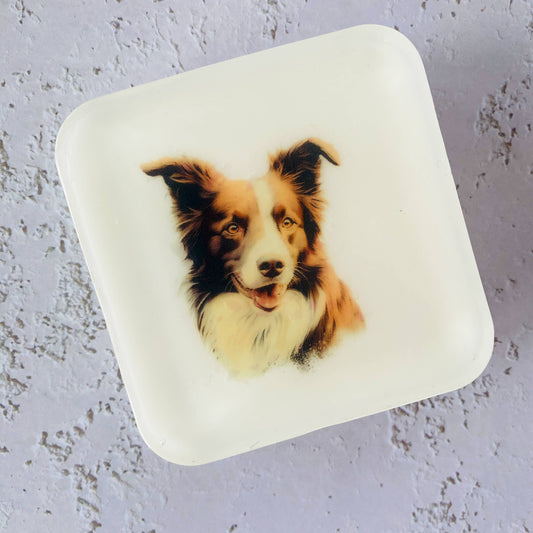Handmade Artisan Soap | Border Collie (Brown) | Canine Charm