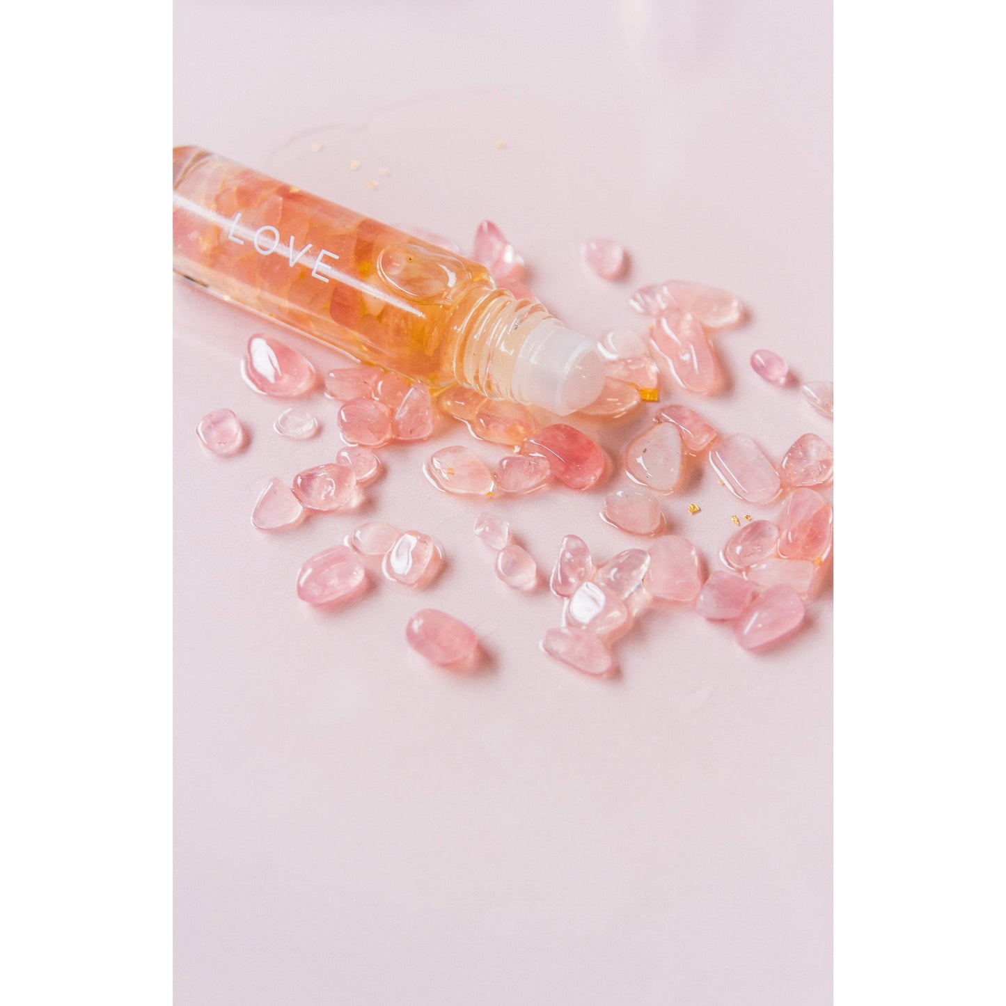 Rose Quartz Essential Oil Roller - Love