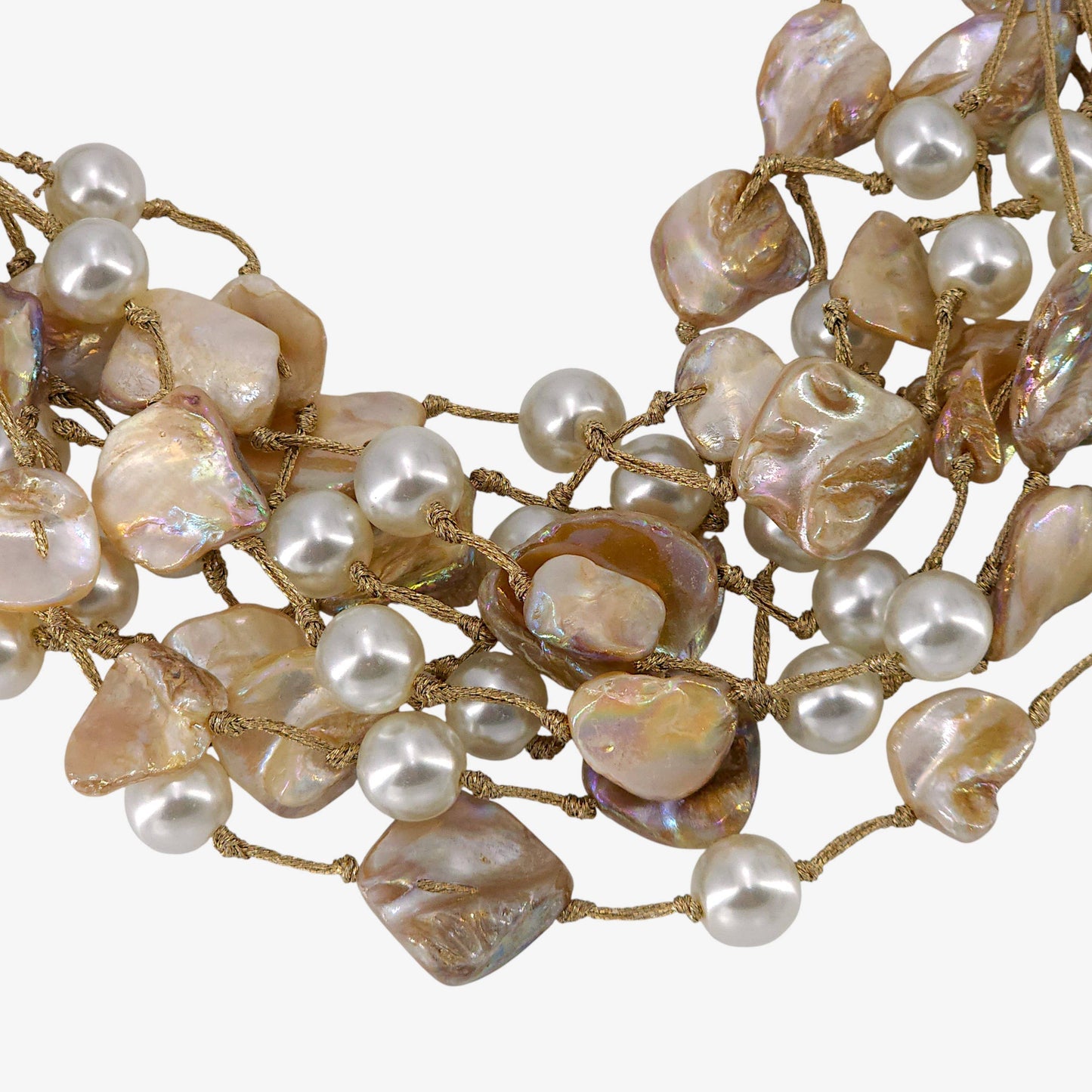 Chunky Shell & Pearl Necklace | Handmade Statement Jewelry