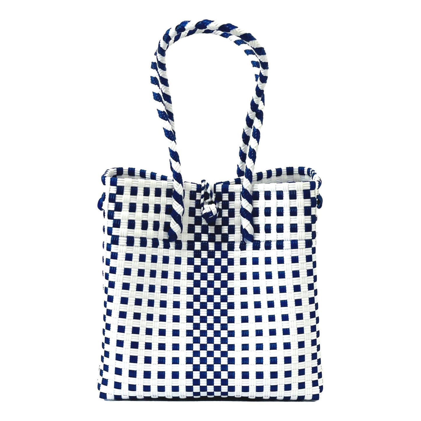 Nautical Large Recycled Plastic Woven Tote Bag
