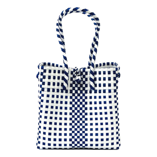 Nautical Large Recycled Plastic Woven Tote Bag