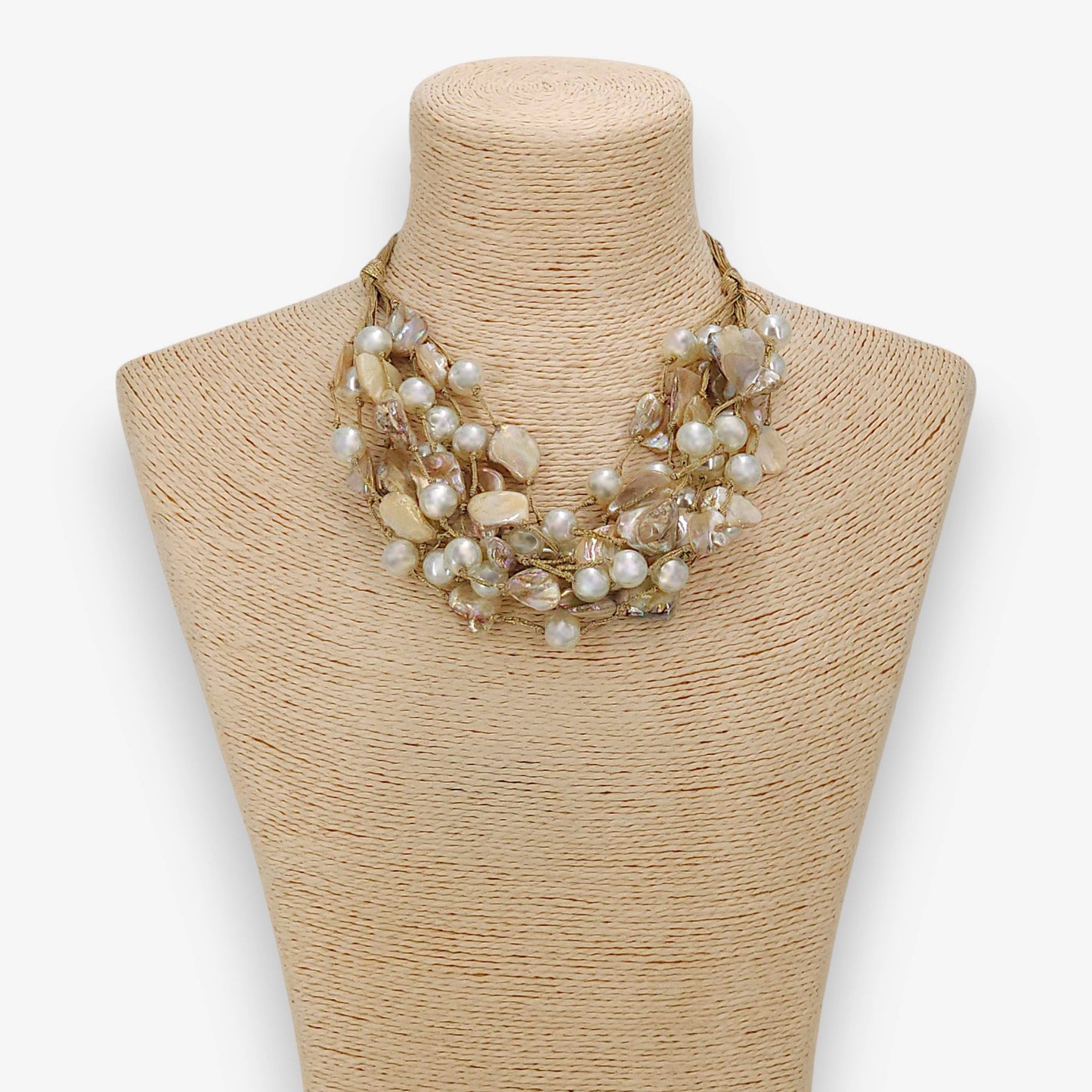 Chunky Shell & Pearl Necklace | Handmade Statement Jewelry