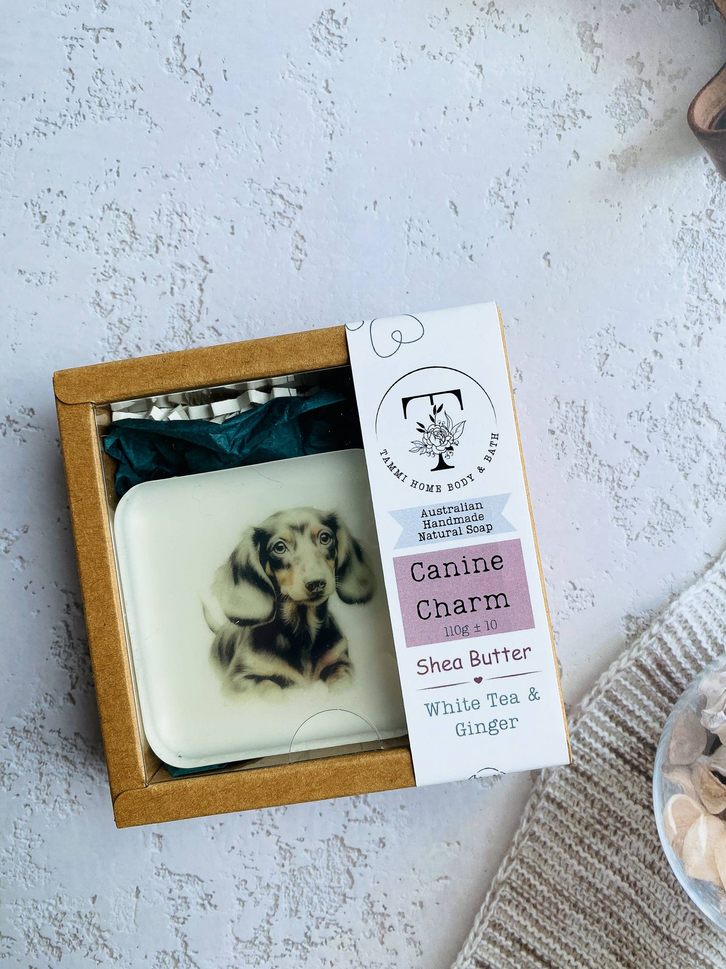 Handmade Artisan Soap | Dachshund (Black) | Canine Charm