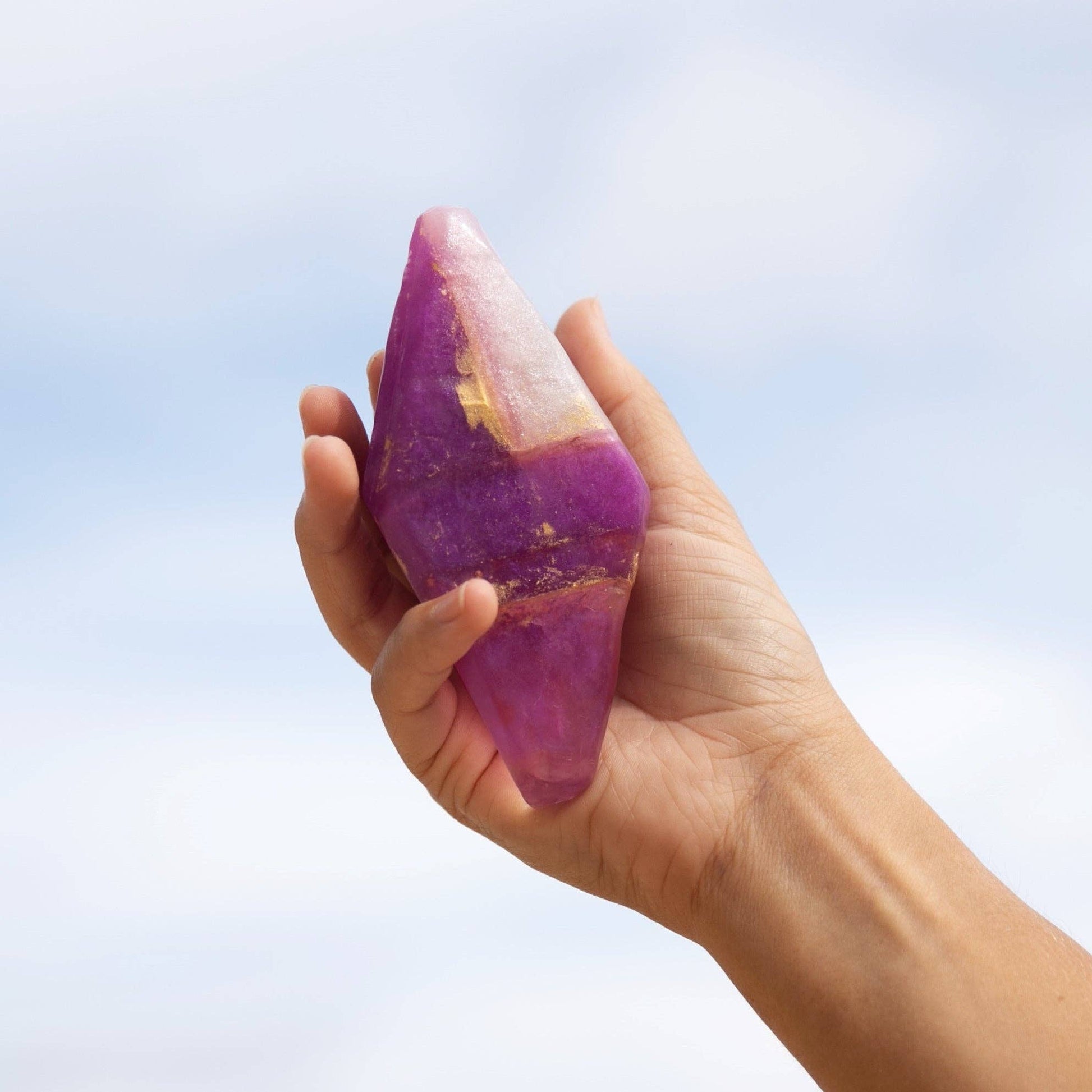 Amethyst Crystal Soap - with hidden gemstone!