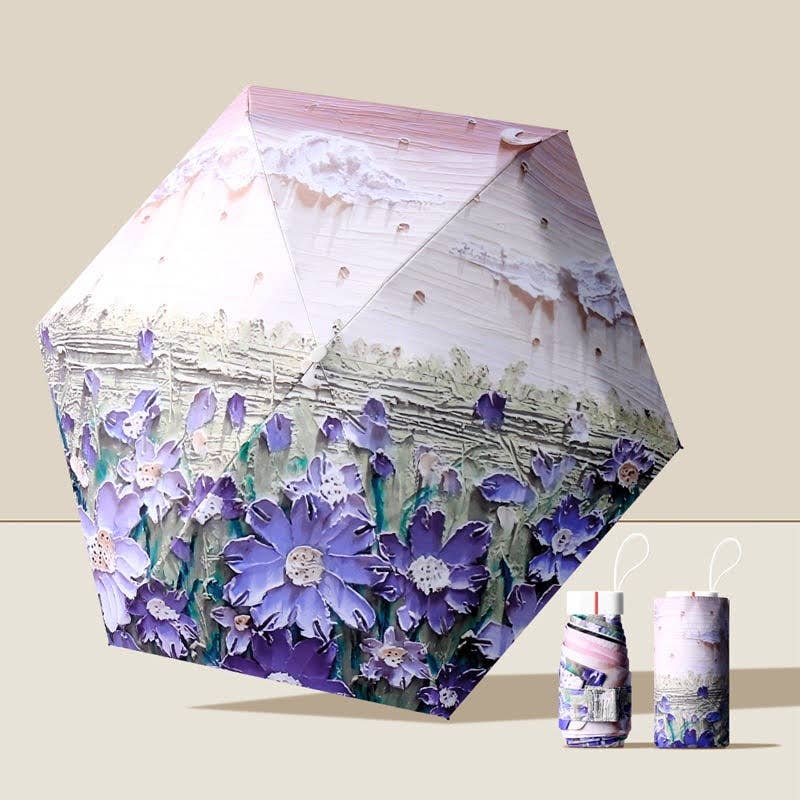 Artist Prints Pocket Size Mini Folded UV Protected Umbrella