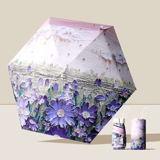 Artist Prints Pocket Size Mini Folded UV Protected Umbrella