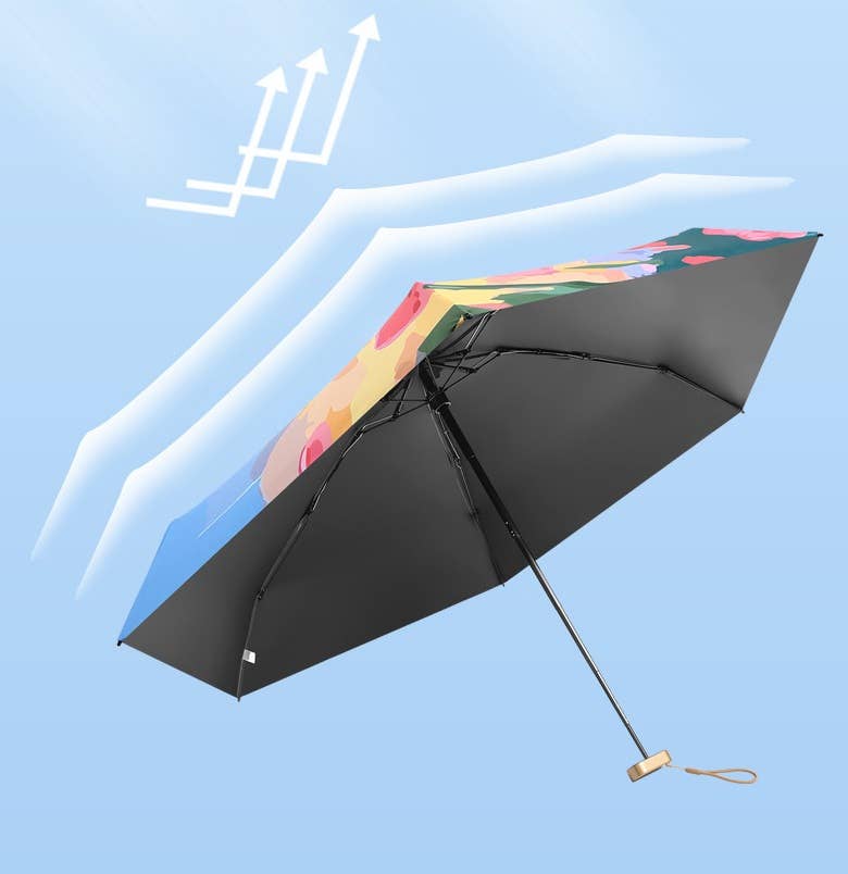 Artist Prints Pocket Size Mini Folded UV Protected Umbrella