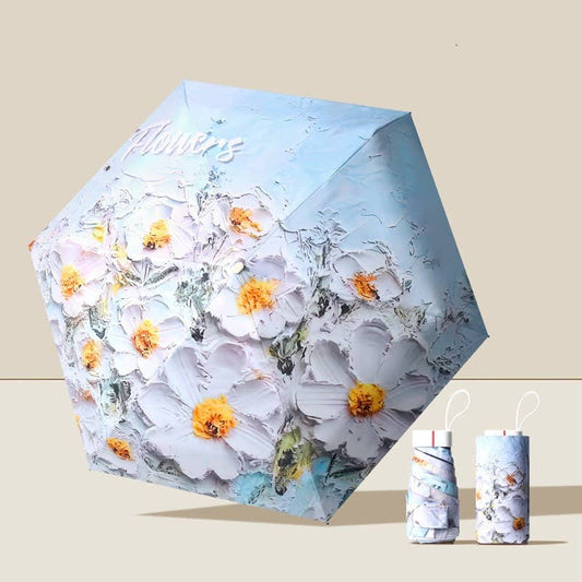 Artist Prints Pocket Size Mini Folded UV Protected Umbrella