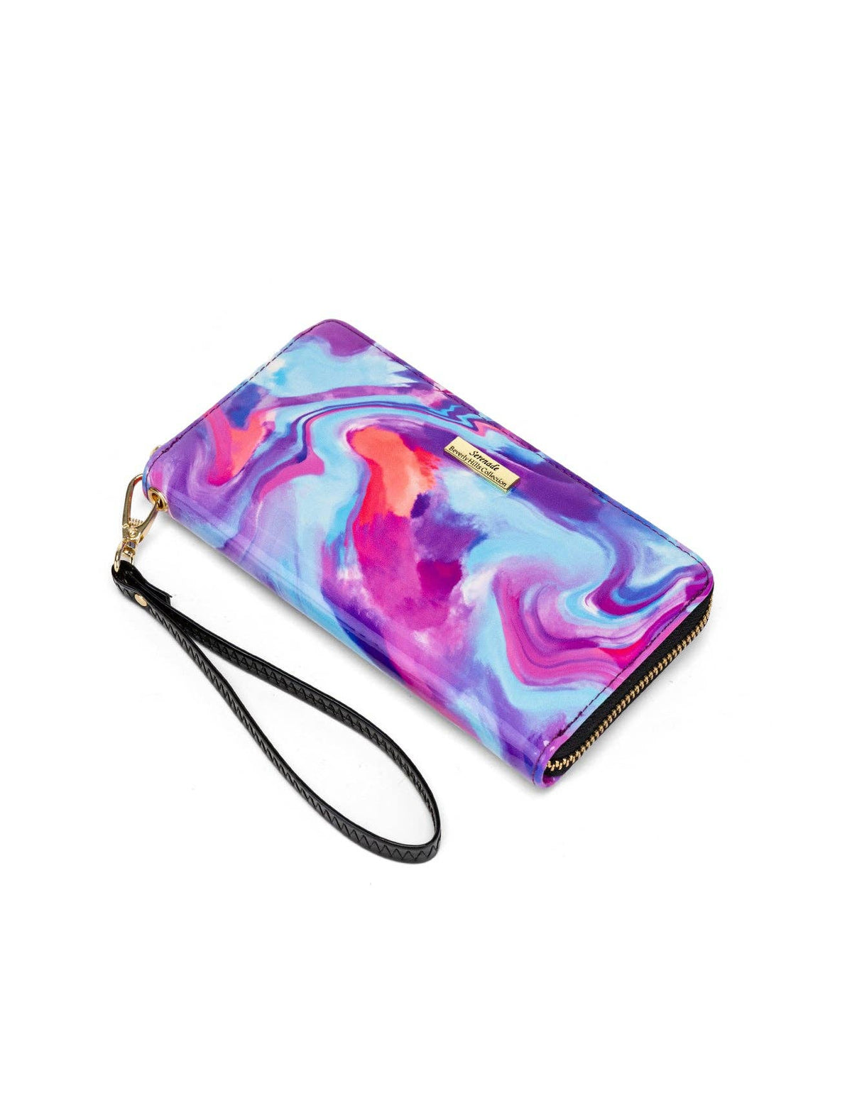 Aurora Zip Around Patent Leather Wallet with RFID Protection – Spring Pastels