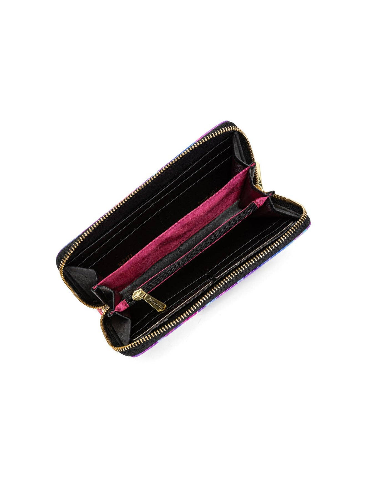Aurora Zip Around Patent Leather Wallet with RFID Protection – Spring Pastels