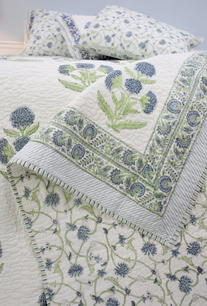 Block Print Bedspread Quilt Set
