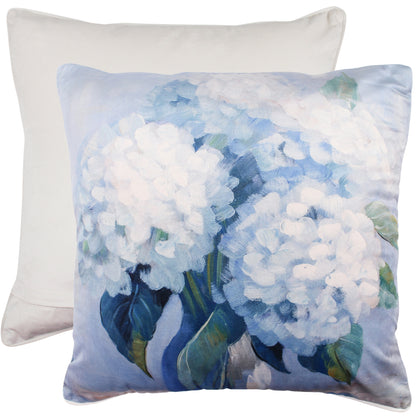 Blossom Bash Hydrangea Cushion 50x50cm | Floral Decorative Cushion