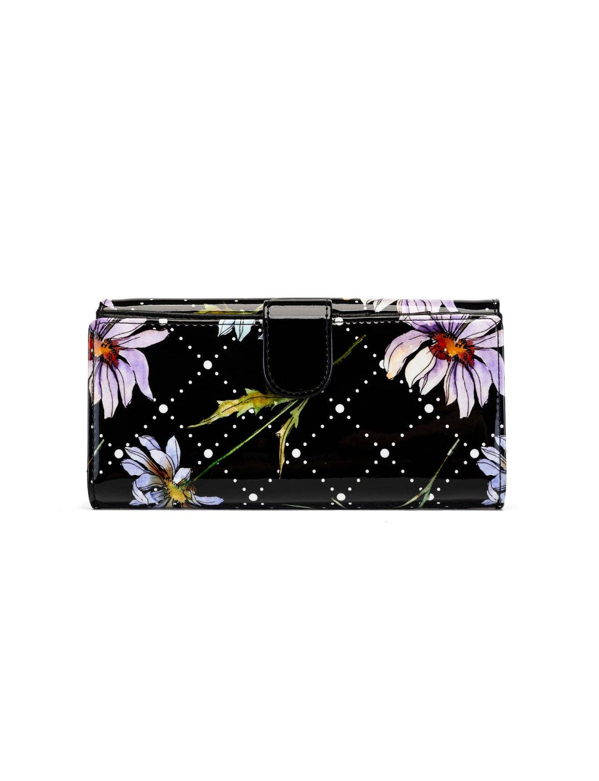 Daisy Large Patent Leather Wallet with RFID Protection – Daisy Print