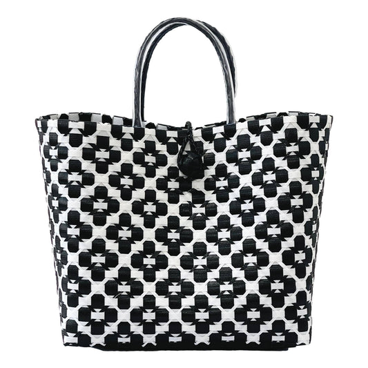 Daisy Large Recycled Plastic Woven Tote Bag
