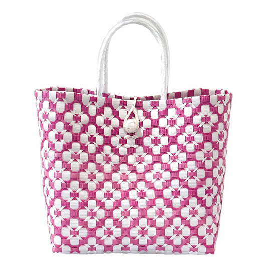 Daisy Large Recycled Plastic Woven Tote Bag