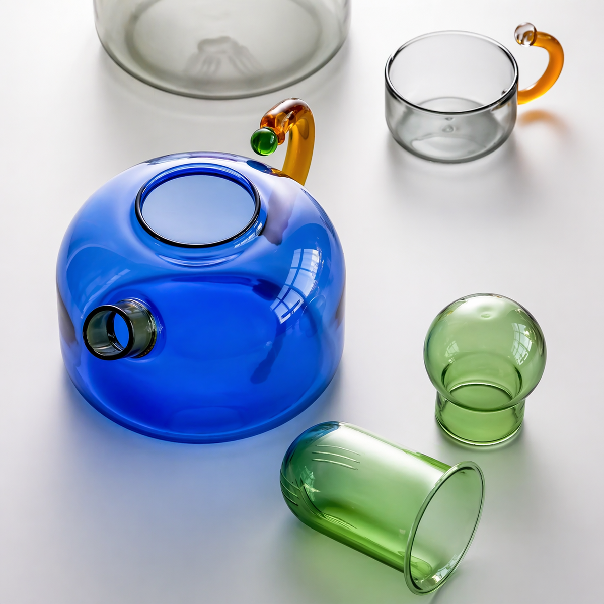 Elegant Borosilicate Glass Tea Set