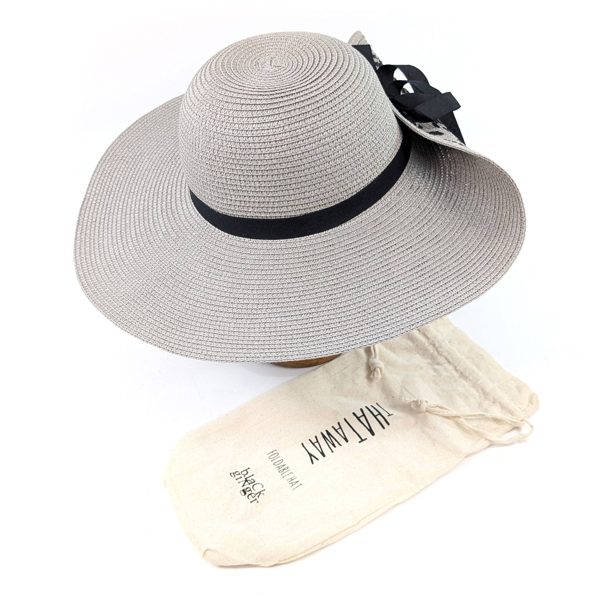 Foldable Animal Print Hat (57cm)- Grey