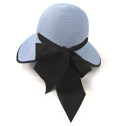 Foldable Open Back Multiway Hat - Denim Blue