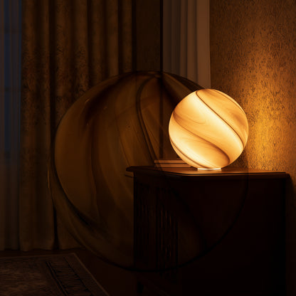 Glass Ball Lamp Marbled effect