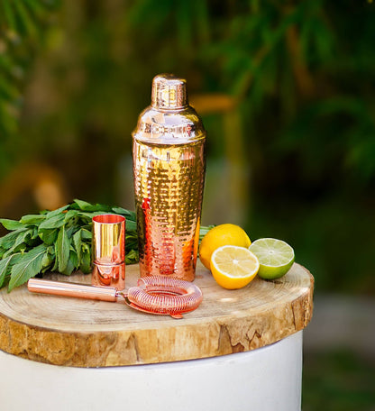 Hammered Copper Cocktail Shaker