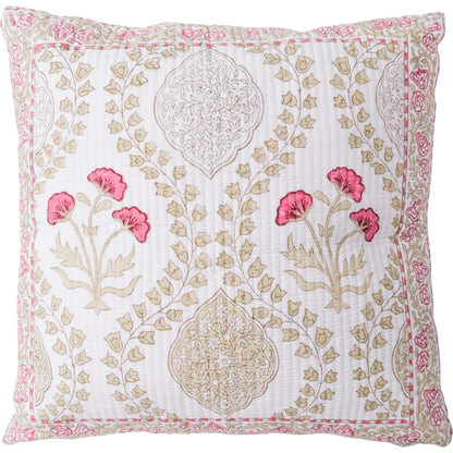 Hand Block Printed Cushion Floral