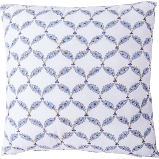 Hand Block Printed Floral Cushion