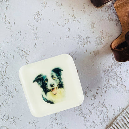 Handmade Artisan Soap | Border Collie (Black) | Canine Charm
