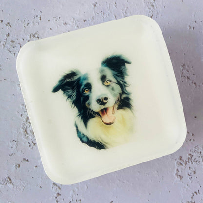 Handmade Artisan Soap | Border Collie (Black) | Canine Charm